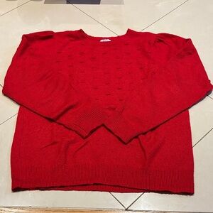 Red Croft & Barrow Knit Sweater